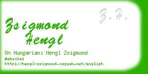 zsigmond hengl business card